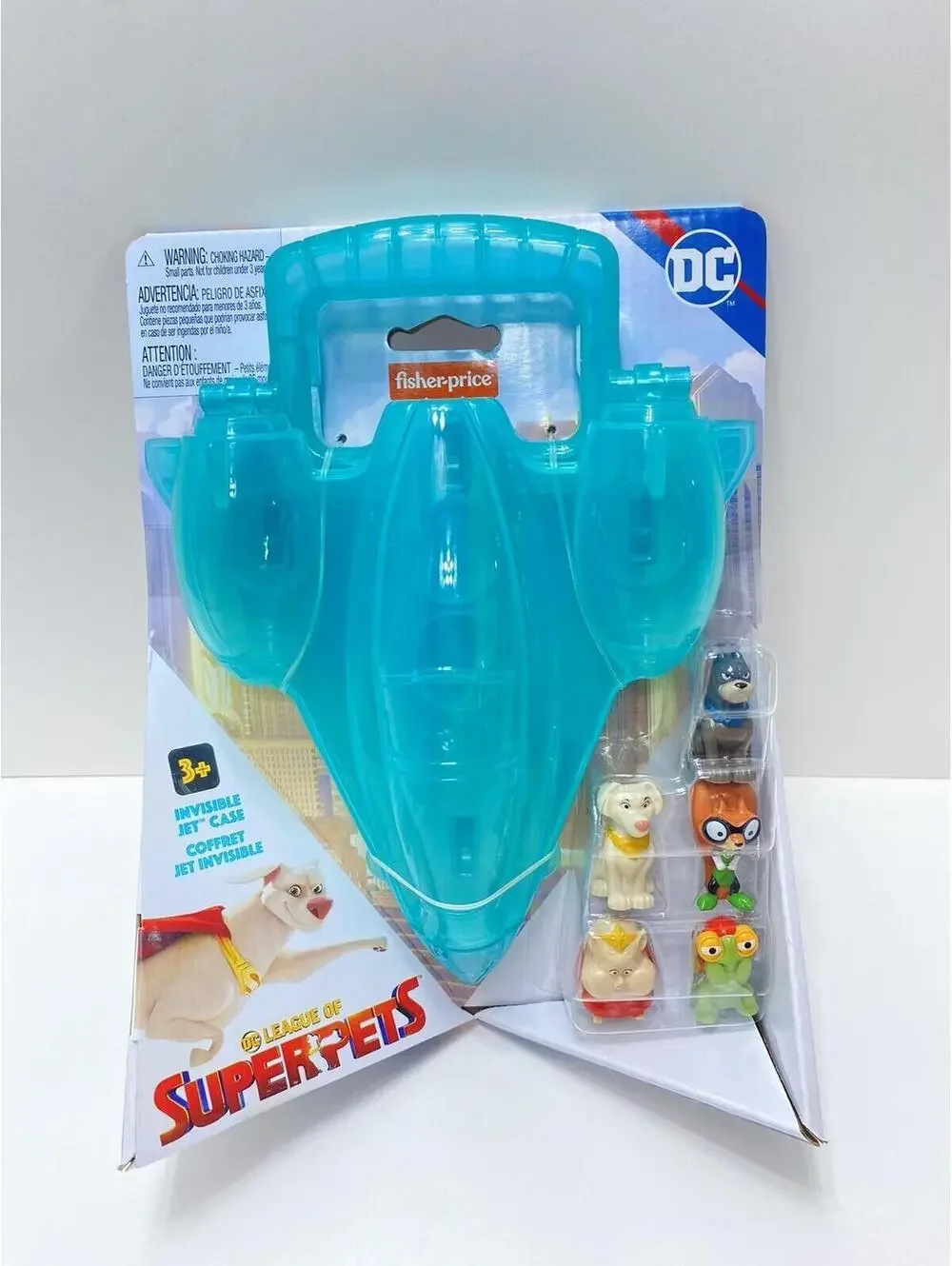 Fisher Price DC League of Super-Pets Invisible Jet Case Mini Figure 5-Pack